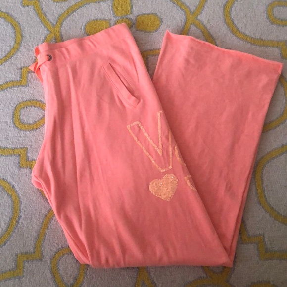 🧡VS Pink Sweatpants🧡 Sz L - Picture 9 of 9